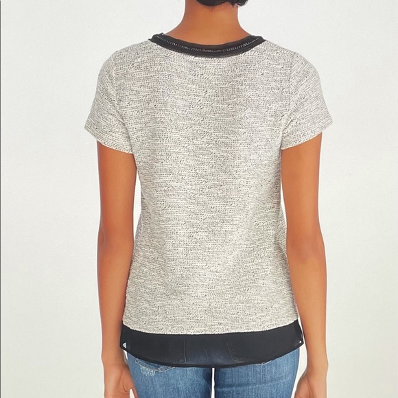 NWT WHBM Tweed Chain Boxy Top Size Small - Picture 3 of 16